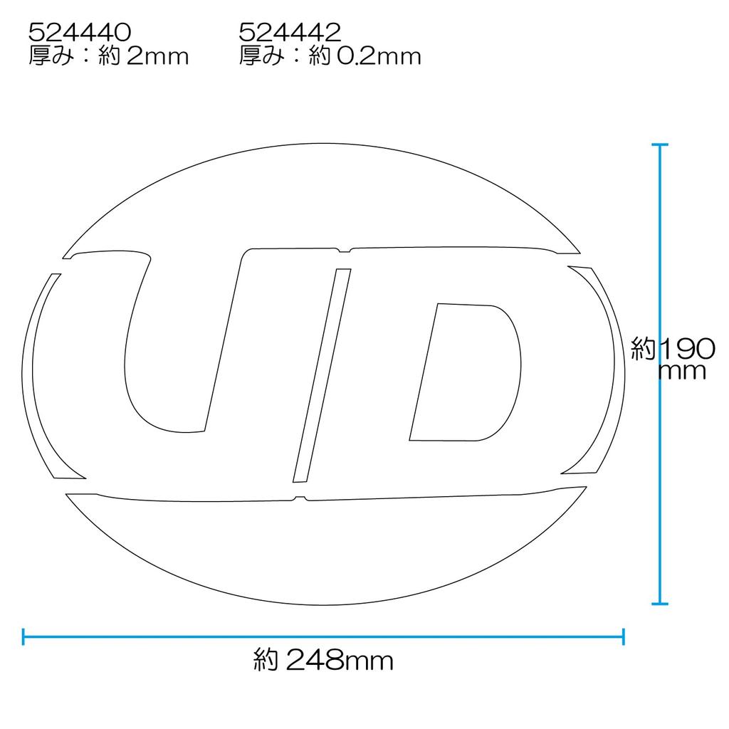 Jet Inoue Color Emblem Sticker for UD Pearl Red 524440