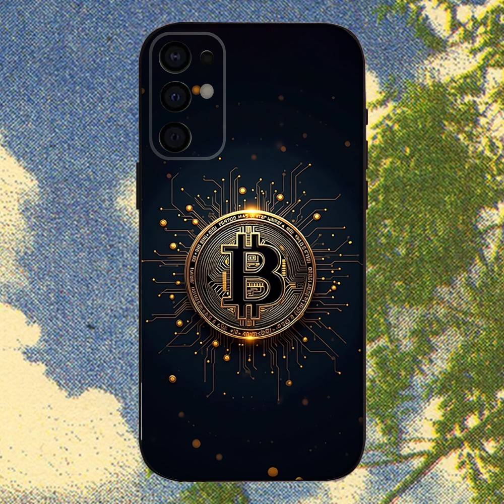 Crypto Currency Bitcoin BTC Phone Case For Samsung S25,S24,S21,S22,S23,S30,Ultra,S20,Plus,Fe,Lite,Note,10,9,5G Black Cover