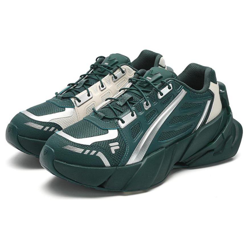 Fila Fusion Ti-22 Fabric Synthetic Leather Rubber Tpu Trendy Comfortable Shock Absorbing Wear Resistant Support Low Top Casual Shoes T12W411101FFS