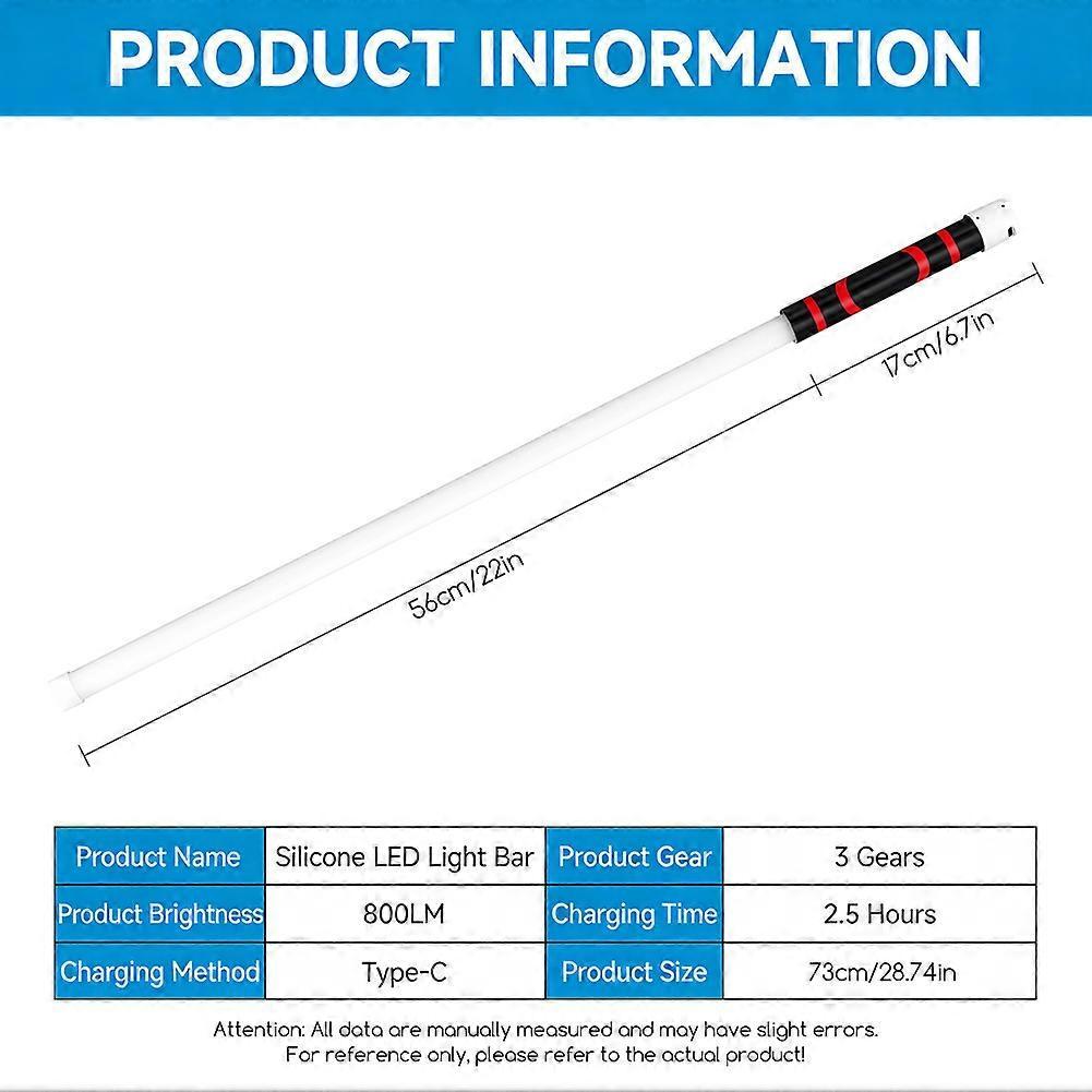 2026 Nueva Linterna LED Flexible en Barra, Luz de Trabajo LED Flexible Plegable, Luz de Trabajo Recargable de Alto Lumen para Reparaciones de Automóviles