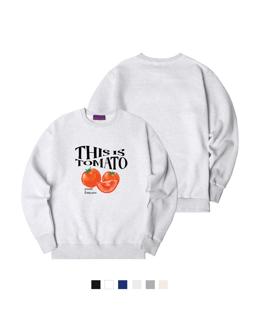 NUHABIT N/H Tomato Oversized Fleece-Lined Sweatshirt (Gom4-4Nh042)