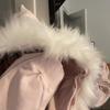 Unisex Oversized Hooded Zip-Up Sweatshirt With Faux Fur Trim Winter Casual Pullover Teens Adults