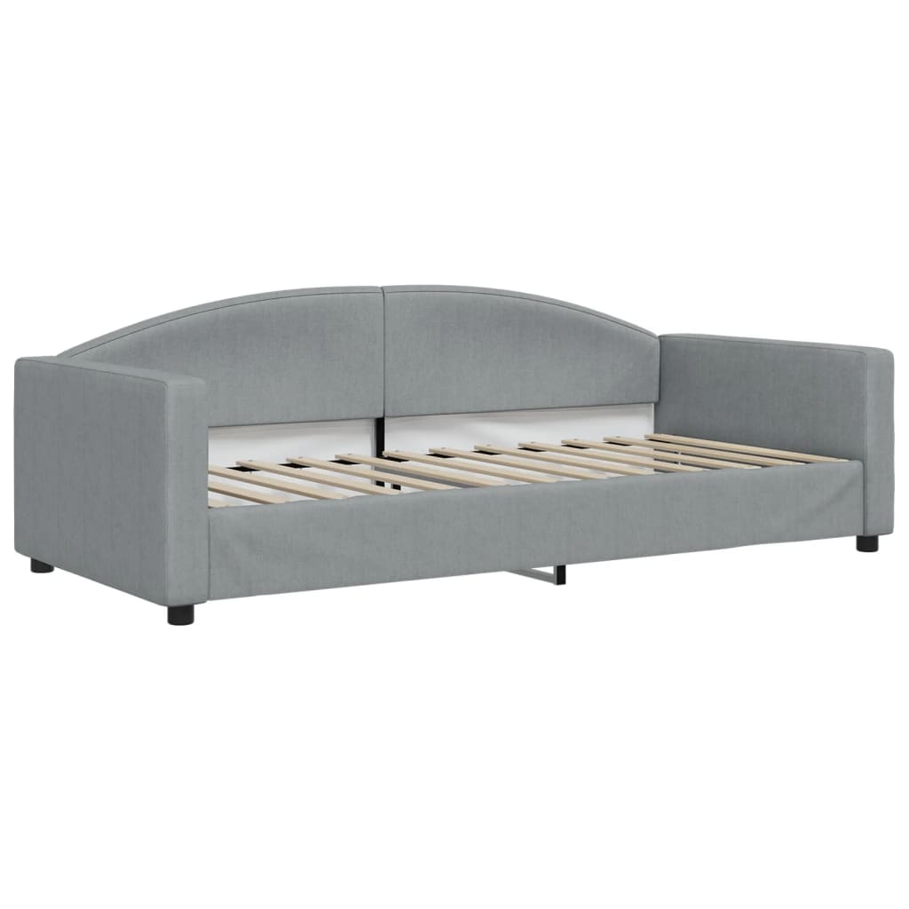 Vidaxl Sofa With Sleeping Function, Light Gray, 90X200 Cm, Upholstered In Fabric