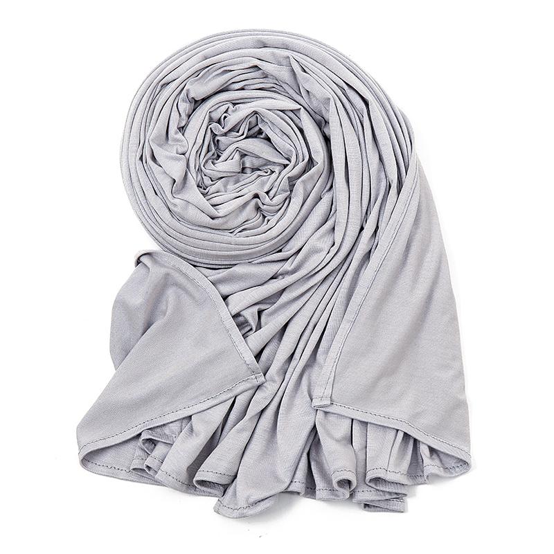 Cotton Jersey Instant Hijab Scarf Muslim Fashion Plain Wraps Soft Women'S Head Hood Scarf Elasticity Shawls Underscarf Headscarf