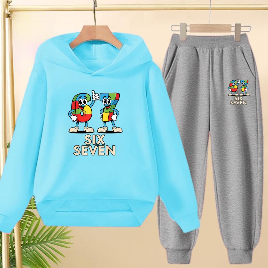 Set Autunnali e Invernali per Bambini e Bambine dai 3 ai 12 Anni, 67 Felpe Sportive Cartoni Animati, Pantaloni Lunghi e Affascinanti Pullover con Cappuccio