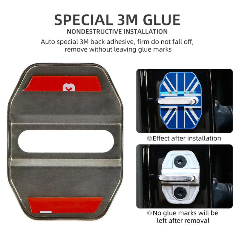 XLJBM1 For BMW Car-Styling Door lock Cover UK national flag Emblem Cover Fit For MINI Cooper S R55 R56 R57 R58 R59 F54 F60 Countryman C