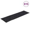 VidaXL Self-adhesive Stair Treads 15 Pieces 76 X 20 Cm Grey Rectangular 326925