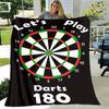Sports dart target printing blanket warming Warm Pretty Flannel Soft Comfortable Home Travel Blanket