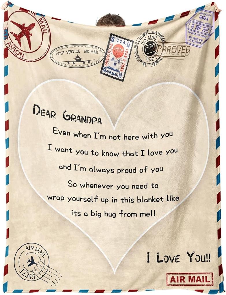 Perfekte Geschenke für Papa Decken für Vatertag Muttertag Jahrestag Geburtstag für Mama Sohn Tochter Opa Oma Tante Überwurf