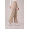 Women's Cream Camisole Combed Cotton Trousers