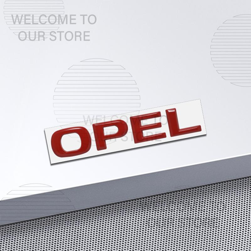 Décoration de Voiture Métal Pour Corsa Opel OPC Zafira Mokka Insignia Calibra Emblème Lettre Autocollant 3D Accessoires Autocollants de Coffre Arrière