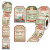 200Pcs/Roll Creative Christmas Gift Tags Stickers Greeting Cards Decorations Christmas Decoration