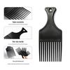 Colorful Anti-Static Plastic Hair Comb Set for Salon & Men's Styling, Including Fork Comb and Hairpin.