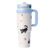 Water Bottle High Value Large Capacity Thermos Cup Bingba Cup Straw Cup Car Cup Home Office Handle Cold Water Cup