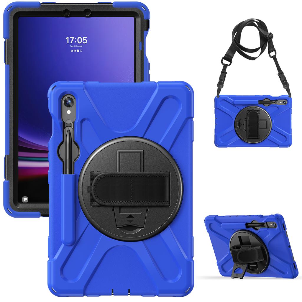 Rugged Case Universal For Galaxy Tab S10 Lite S9 FE S8 S7 SM-X400 X406 X520 X526 X510 516 X710 716 X700 706 T870 875 Stand Cover