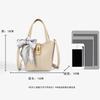 Premium bag New trendy fashion silk scarf handbag Bucket bag Textured versatile shoulder messenger bag French style