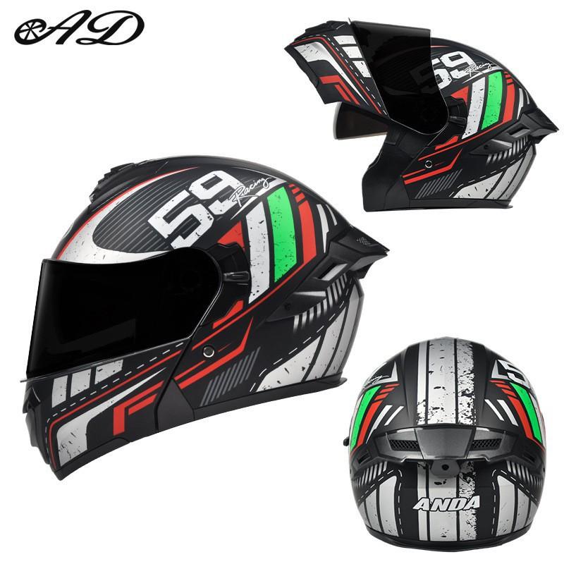 New National Standard Motorcycle Helmet Male Full Personality Four Seasons Electric Vehicle Safety Large Tail Fin Unveiled