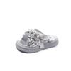 2024 Children Sandals for Girls Sumemr New Fashion Princess Rhinestone Elegant Lace Soft Sole Comfortable Casual Versatile Shoes