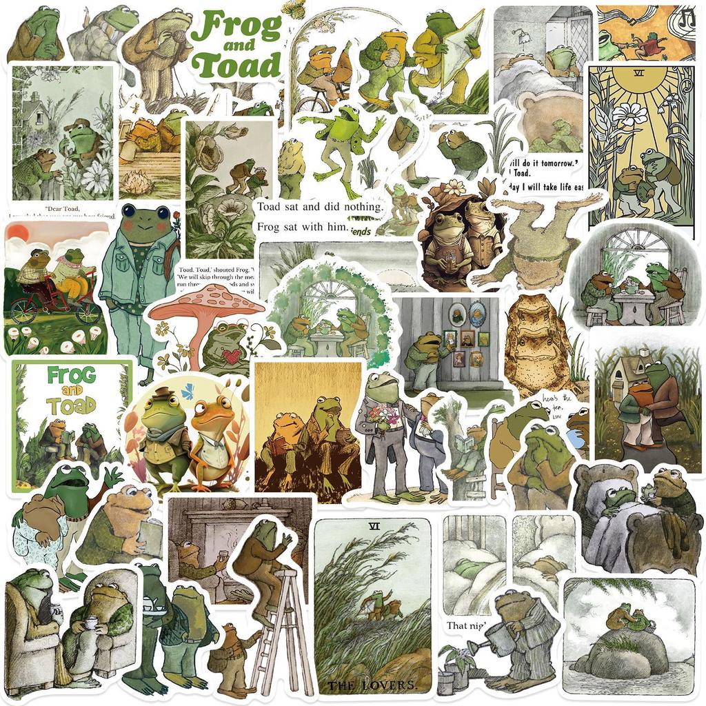 50 Frog and Toad Graffiti Stickers Decorate Guitar Laptop Suitcase DIY Waterproof Stickers