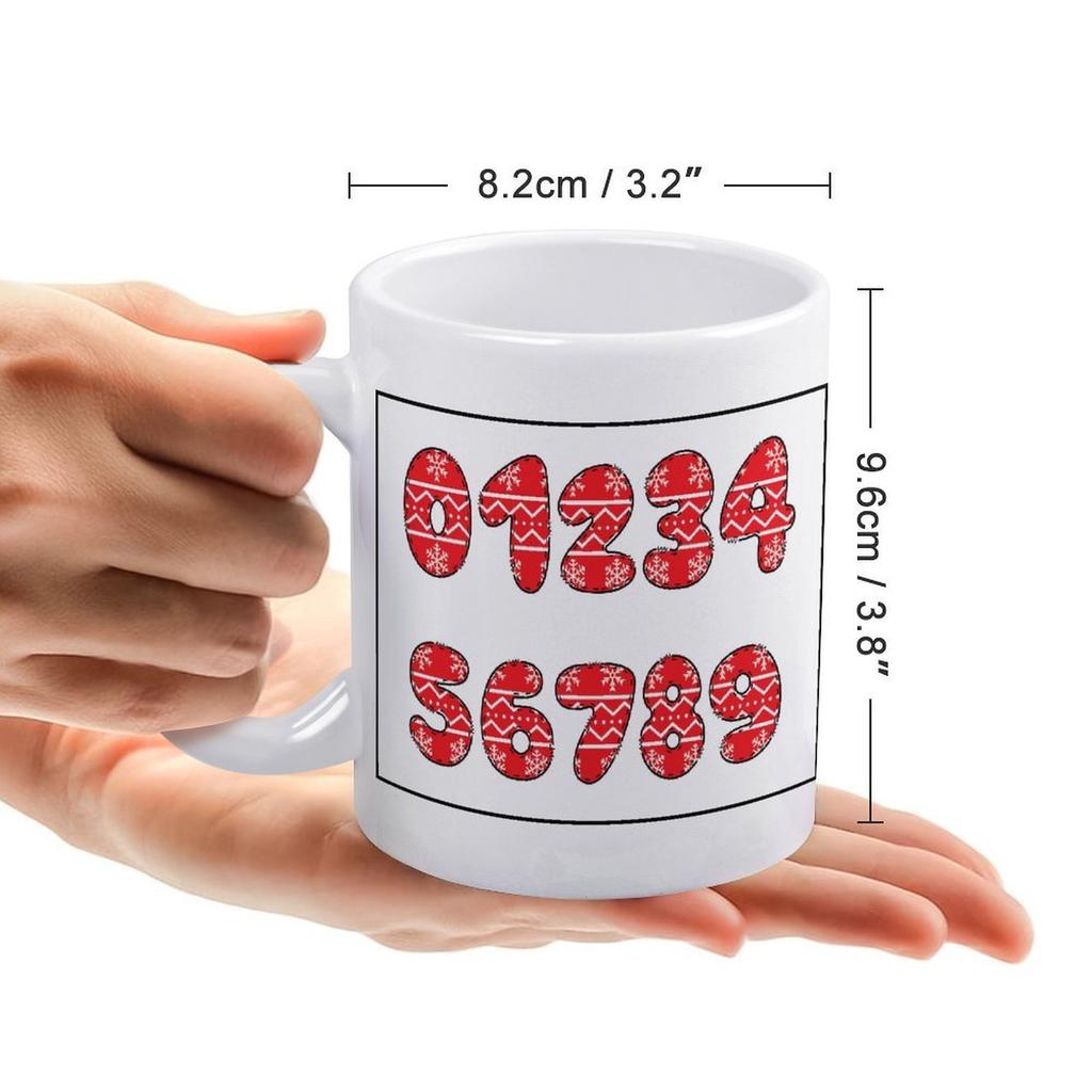 1 Stück 11oz Bedruckte Kaffeetasse mit doppelseitigem Design Geeignet für tägliche Trinkmomente und ideal für Feiertags-, Geburtstags- und Anerkennungsgeschenke