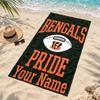 Cincinnati Bengals Custom Name Beach Towels Also Serve As Bath Towels Summer Essential a Musthave for the Outdoors the Beach and the Pool