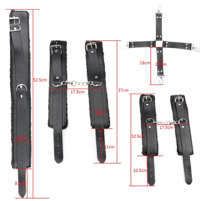10 Piece Bdsm Bondage Sex Toys Kits for Couples Fetish Kinky Bundle Tied Binding Porno Handcuff Pillory Spanking Whips