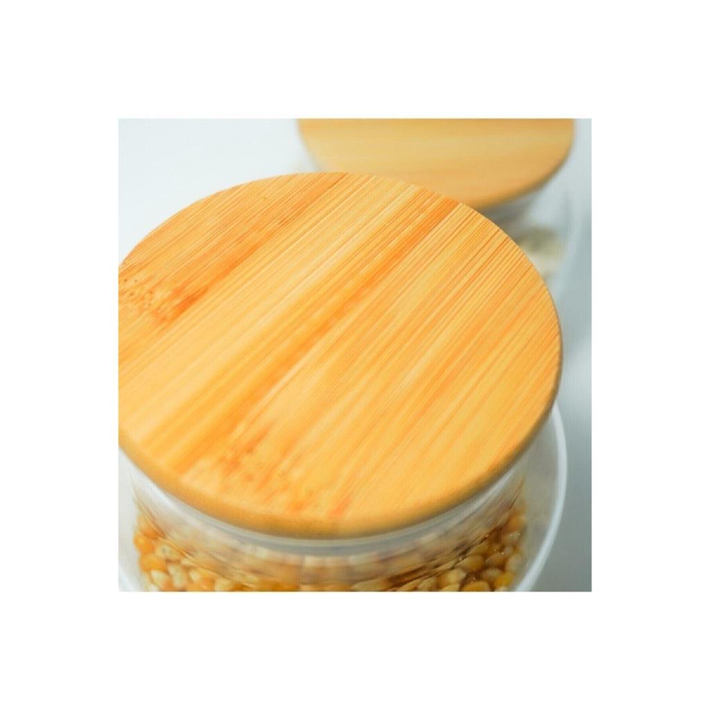 Set Of 6 Vacuumed Large Size 1300ml Jars With Bamboo Lids