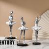Nordic Style Ballet Girl Resin Ornament - Girly Room Decor & Birthday Gift