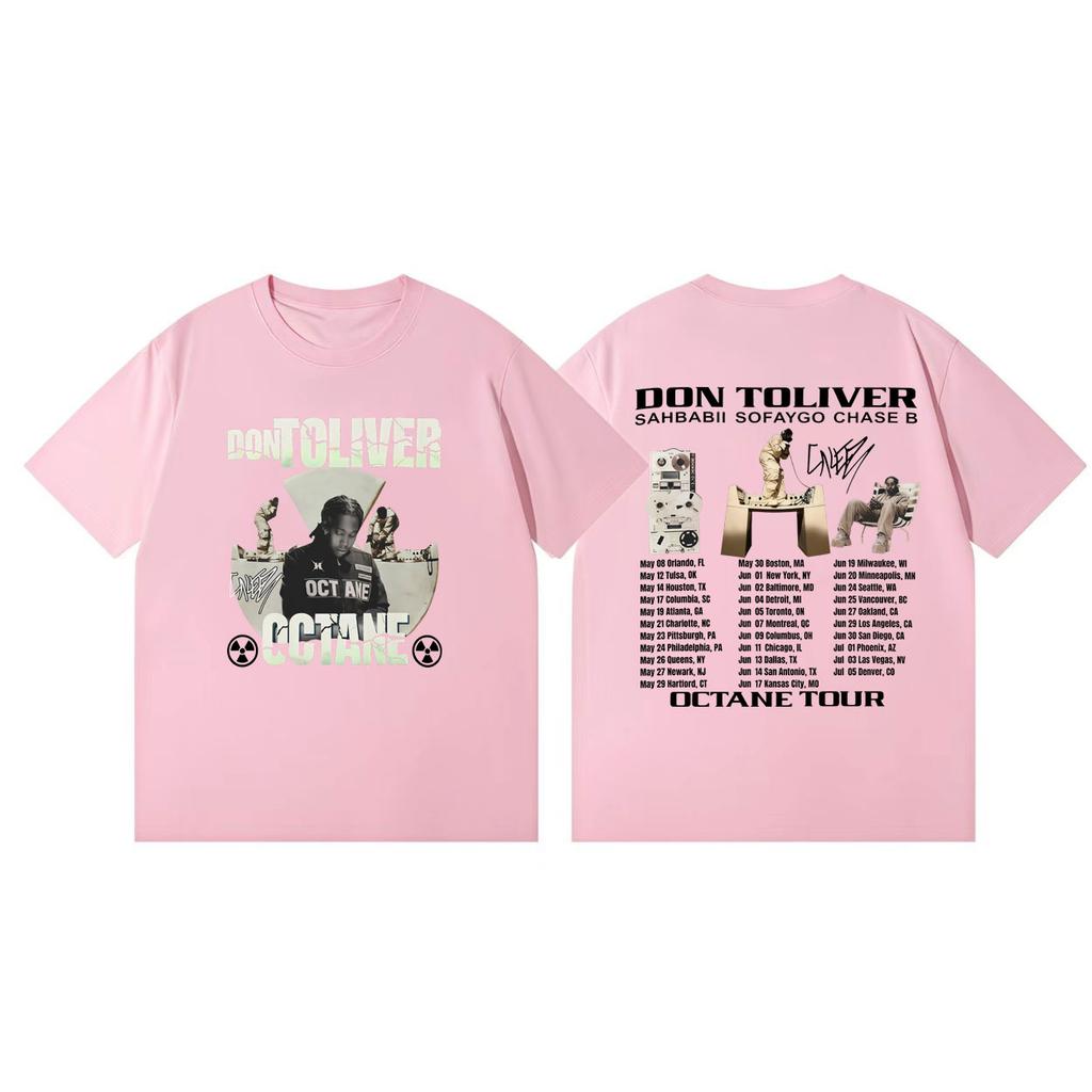 Don Toliver Octane Tour 2026 Stampa Maglietta Unisex Moda Donna Hip Hop Vintage Maglietta Cotone Alta Qualità Manica Corta Magliette
