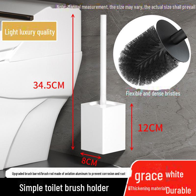Punch-Free Wall-Mounted Toilet Brush: No Dead Corners Cleanup Artifact