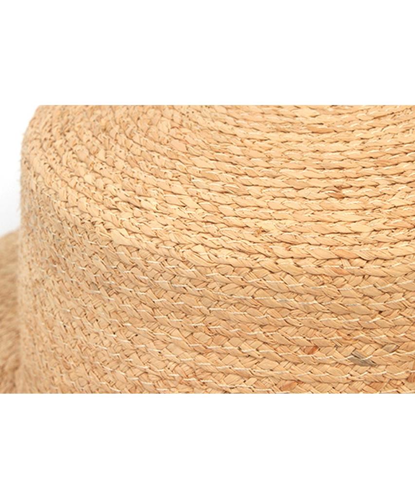 Yunibeosyeolkemiseuteuli Soft Raffia Simple Short Panama Hat Panama Hat