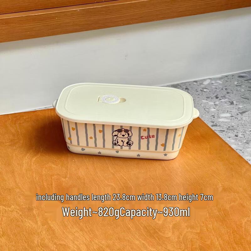 Cute Ceramic Divided Lunch Box