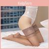 Stockings Silicone Nonslip Sexy Sheer Thigh High Wide Lace Stockings Women Long Socks Bandage Stocking Nightclubs Pantyhose