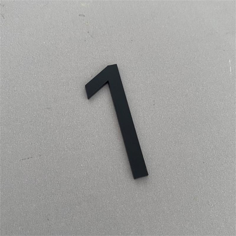 3D Self-adhesive Waterproof Plating House Number 0 To 9 Modern Gold Digits House Number Door Plate Address Outdoor Door Number