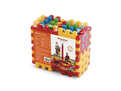 Marioinex Wafle Building Blocks Cube 24 Elements For a 2-Year-Old Supporting Motor Skills