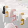 Pack of 2 Duck Shaped Space Saving Under Desk Schoolbag Hanger Bag Hanging Hook for Keys Umbrellas Cups Office Home Use