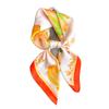 New simulated silk flower printing silk scarf square scarf high-end shawl sunscreen neck small square scarf headscarf female