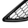 Areyourshop Par Parrilla Negro Brillante Cubierta de Lámpara de Luz Antiniebla Delantera Apto para Ford Fiesta 2013-2017