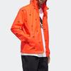 Adidas Windproof Training Sports Casual Jacket Men Outerwear Red Fluorescent FM9421