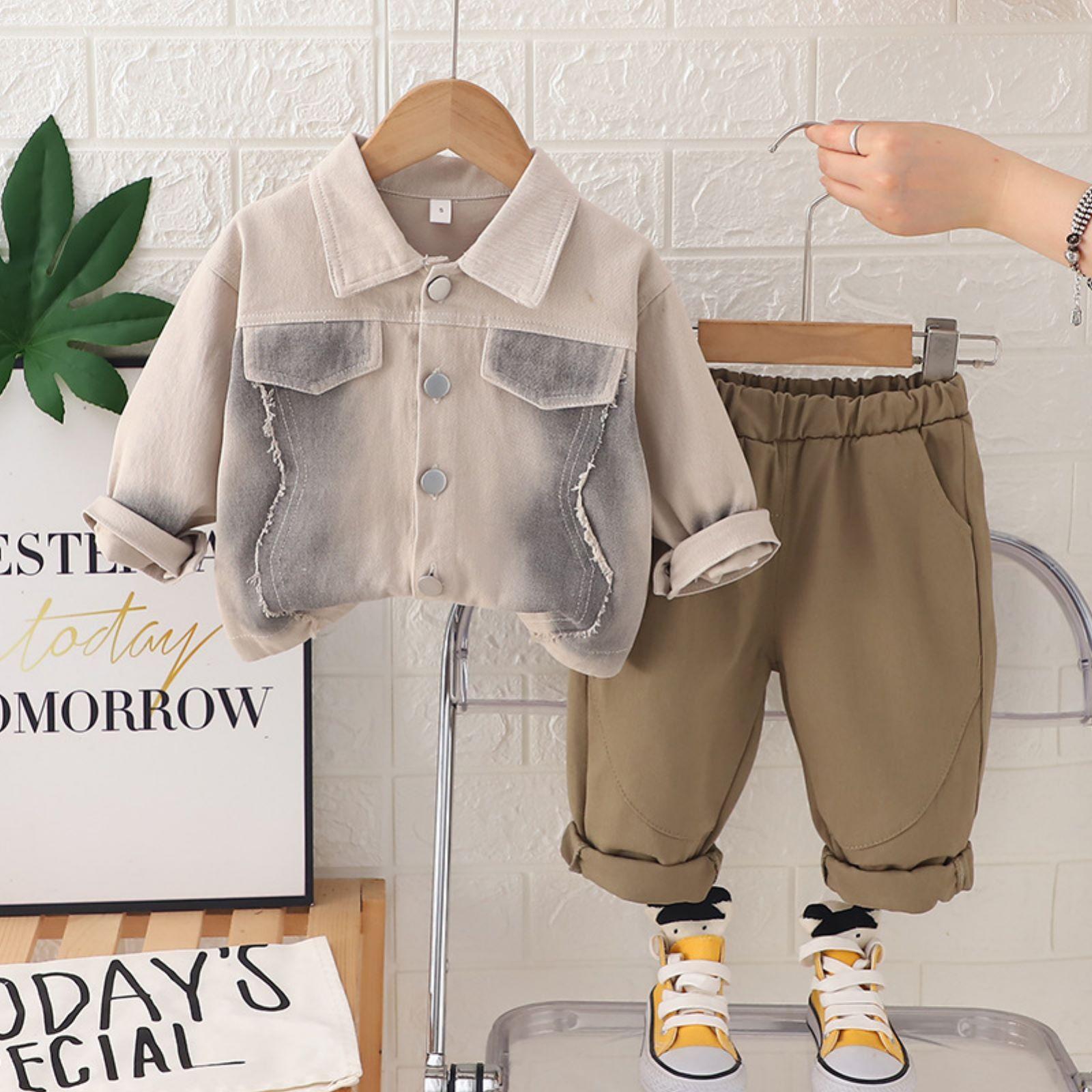 

Детский повседневный комплект с длинным рукавом, удобные наряды для повседневной носки 120