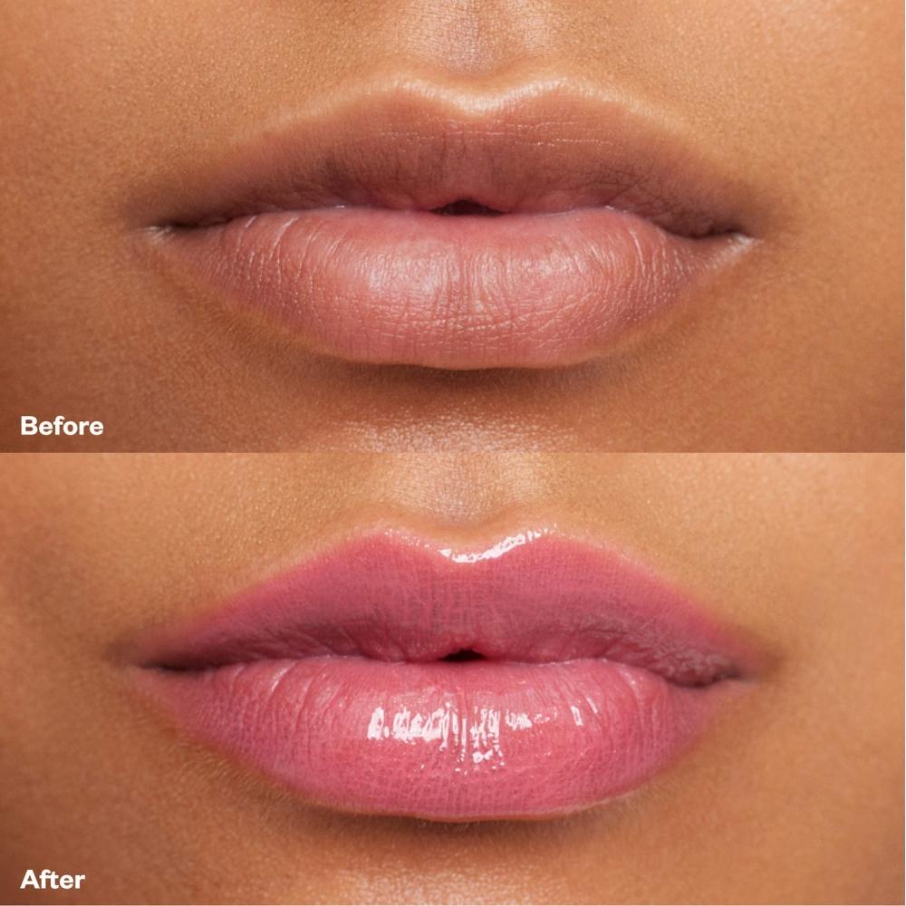 Kosas Wet Lip Oil Aufpolsternde Peptid-Lippenbehandlung Glanz 0,15 Unzen 4,6 ml Malibu Cool Perlmuttrosa