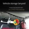 Multifunctional Car Clothesline Car Hanging Clothes Rack Car Rear Seat Storage Fixed Hook Clothes Rack