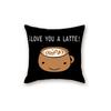 New Black Modern Simple Letter Series Sofa Cushion Pillow Cover Bedside Bedroom Backrest Pillow