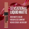 Maybelline New York Sensational Liquid Matte Lipstick 7ml Bare It All NU01 Lightweight Non Drying Long Lasting Non Sticky Full Coverage Lip Color