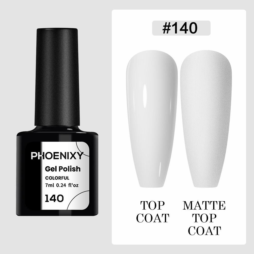 

PHOENIXY 7 мл гель-лак для ногтей, полуперманентный гель, 3 цвета, блестящий гель, отмачиваемый, блестящий стартовый набор, маникюрный набор для маникюрного салона 140