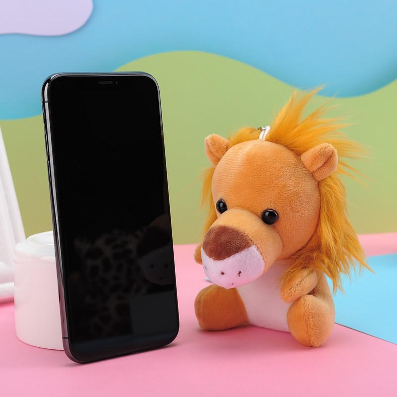 Cute Plush Elephant Lion Tiger Animal Toy Keychain Adorable Bag Accessories