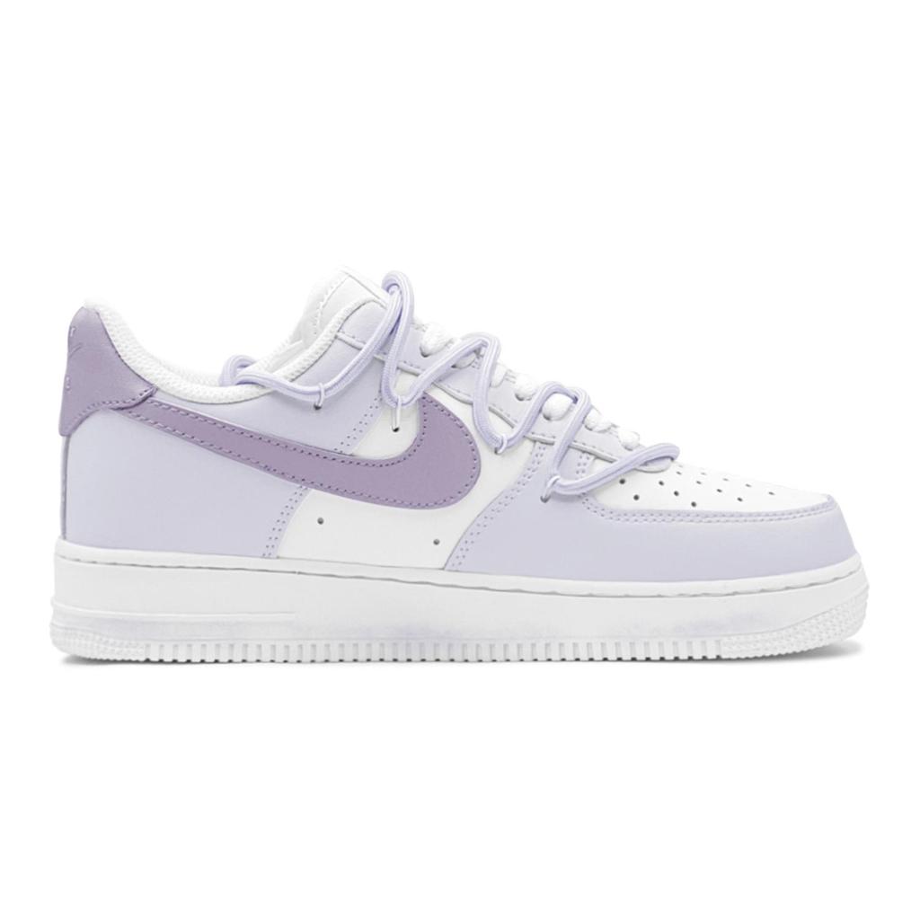 Nike Air Force 1 Low top Skateboard Shoes Women's White Purple DH2920-111(TeamS-S-BOX)