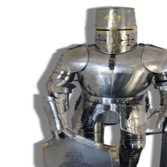 182.88 Cm Medieval Knight Armour Suit, With Complete Stand Home Décor Polish Finish, Best Gift for Him