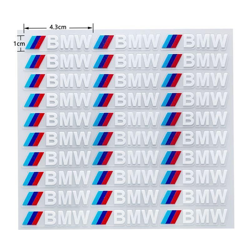 For BMW M X1 X3 Car Decoration Strip Trunk Relief Stickers Decals For Bmw M Power Performance E28 E30 E34 E36 E46 E60 E90 F84 F87 X1 X3 X5 X6
