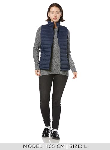 Amazon Essentials Lightweight, Packable, Waterproof Puffer Vest, Women's, Navy, Size 2XL